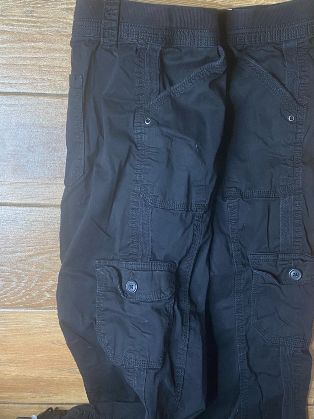 Style & Co 14 Black Cargo Pants - Picture 3 of 12